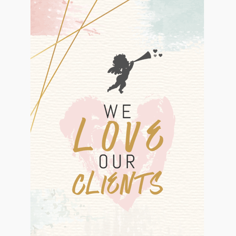 We Love Our Clients Valentine eCard